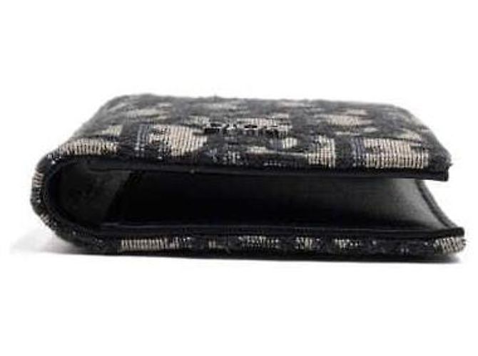Dior Tarjetero vertical en jacquard Oblique Castaño - vista 7