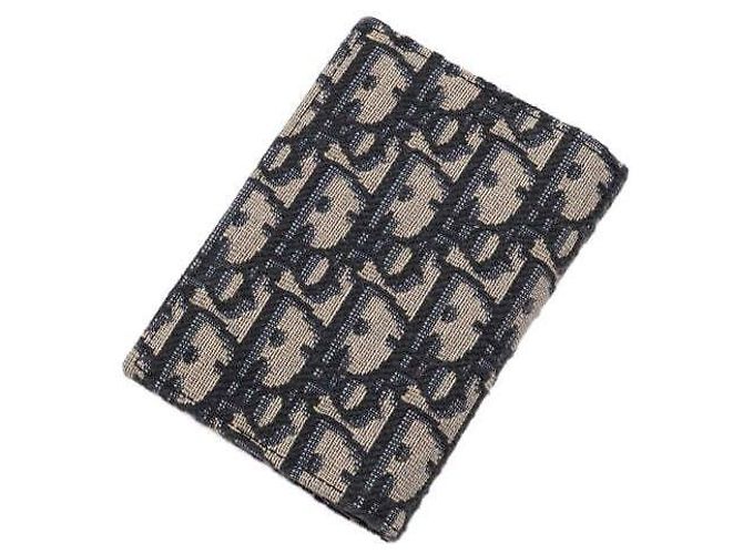 Dior Tarjetero vertical en jacquard Oblique Castaño - vista 8