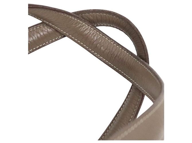 Hermès Borsa Tote Victoria II Etoupe con Timbro Marrone - vista 10