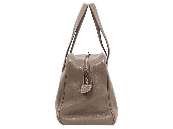 Hermès Borsa Tote Victoria II Etoupe con Timbro Marrone - vista 2