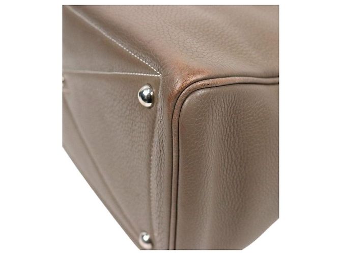 Hermès Borsa Tote Victoria II Etoupe con Timbro Marrone - vista 5