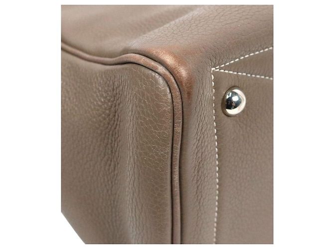 Hermès Borsa Tote Victoria II Etoupe con Timbro Marrone - vista 6