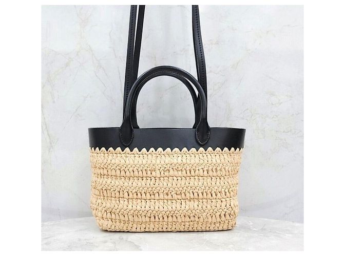 Prada Nuova Mini Tote Bag in Pelle Crochet Multicolore - vista 3