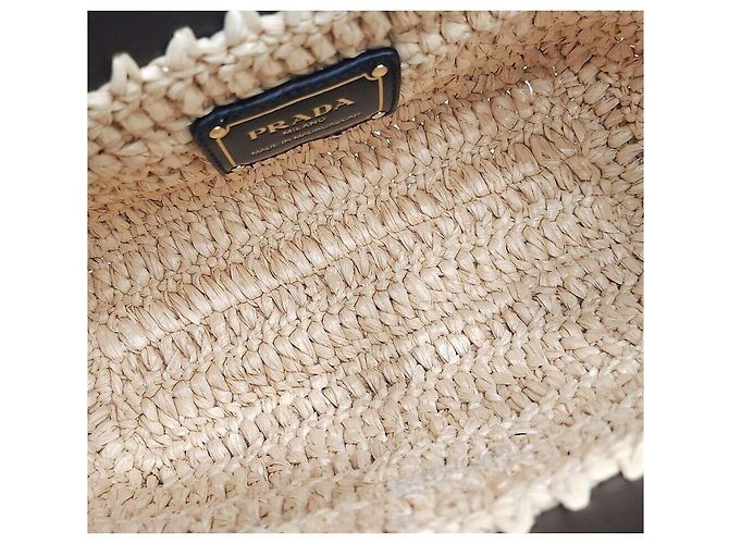 Prada Nuova Mini Tote Bag in Pelle Crochet Multicolore - vista 6