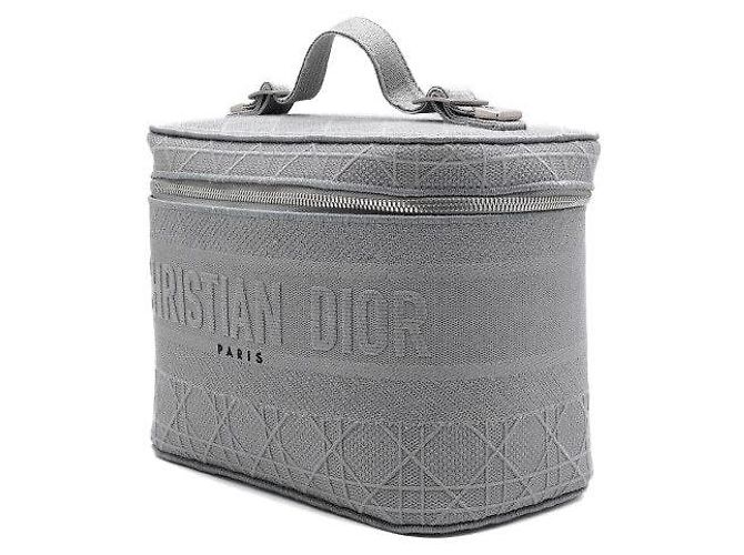 Dior Borsa tote vanity da viaggio cannage grigio chiaro - vista 2