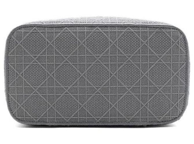 Dior Borsa tote vanity da viaggio cannage grigio chiaro - vista 7