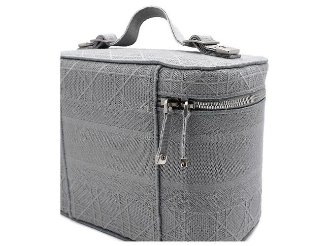 Dior Borsa tote vanity da viaggio cannage grigio chiaro - vista 8