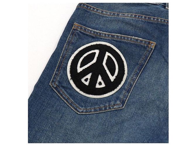 Moschino Dunkelblaue Baumwoll-Denim-Hose Jeans Damen - Ansicht 10