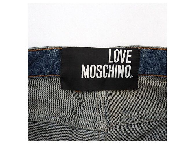Moschino Dunkelblaue Baumwoll-Denim-Hose Jeans Damen - Ansicht 7