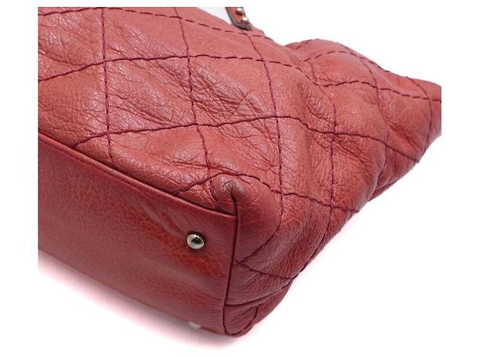 Chanel Borsa shopper a tracolla COCO On The Road da donna in pelle di vitello morbida Rosso - vista 10