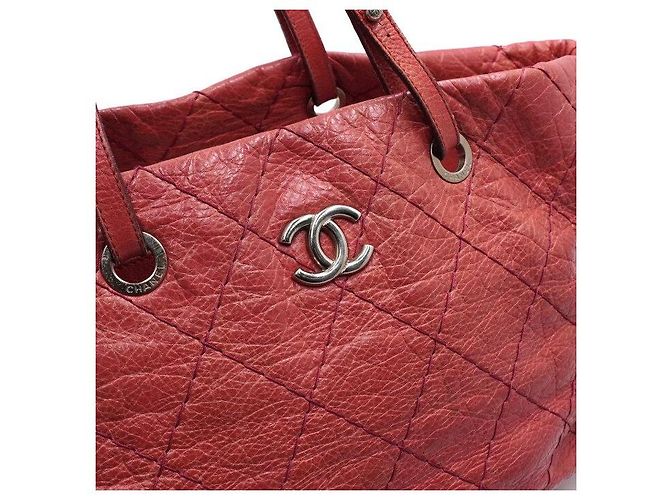 Chanel Borsa shopper a tracolla COCO On The Road da donna in pelle di vitello morbida Rosso - vista 12
