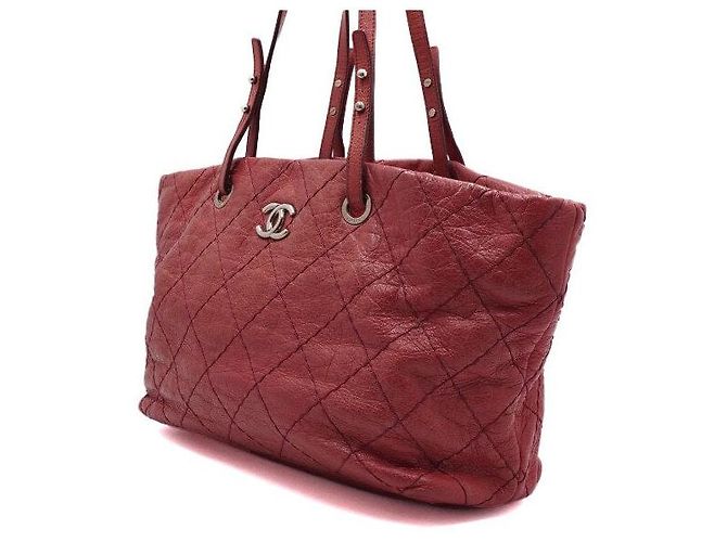 Chanel Borsa shopper a tracolla COCO On The Road da donna in pelle di vitello morbida Rosso - vista 2