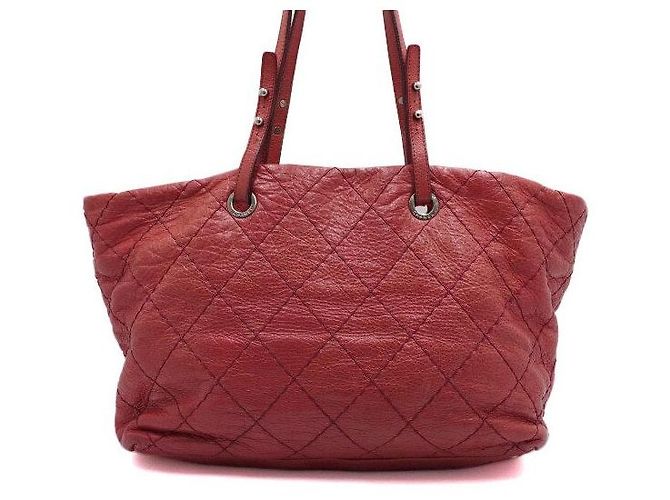 Chanel Borsa shopper a tracolla COCO On The Road da donna in pelle di vitello morbida Rosso - vista 4