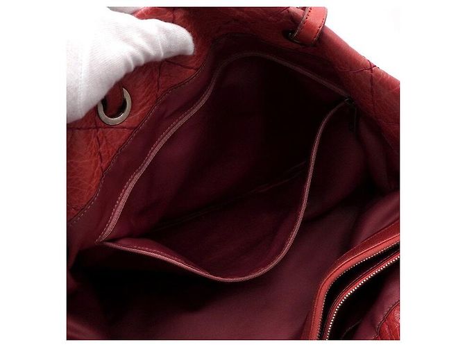 Chanel Borsa shopper a tracolla COCO On The Road da donna in pelle di vitello morbida Rosso - vista 7