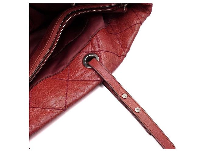 Chanel Borsa shopper a tracolla COCO On The Road da donna in pelle di vitello morbida Rosso - vista 8