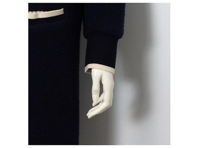 Thom Browne Langer Wollstrickjacke mit goldenen Knöpfen - Ansicht 3