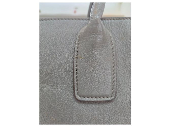 Miu Miu Borsa Tote e Borsa a Tracolla in Pelle Vitello con Logo Marrone - vista 20