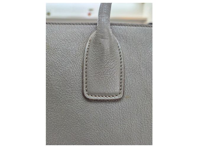 Miu Miu Borsa Tote e Borsa a Tracolla in Pelle Vitello con Logo Marrone - vista 21