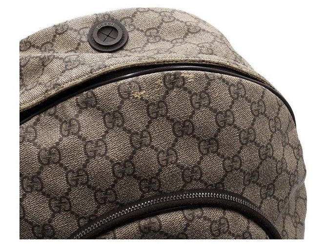 Gucci Mochila de lona con logotipo GG entrelazado - vista 10