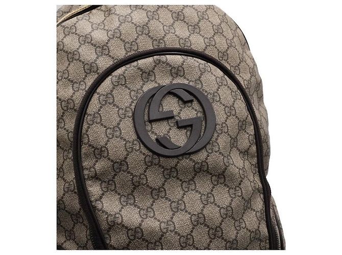 Gucci Mochila de lona con logotipo GG entrelazado - vista 13