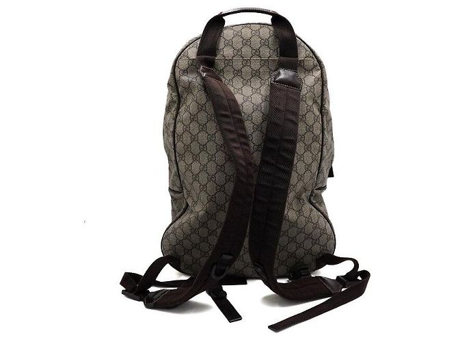 Gucci Mochila de lona con logotipo GG entrelazado - vista 4
