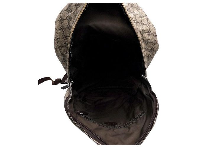 Gucci Mochila de lona con logotipo GG entrelazado - vista 5