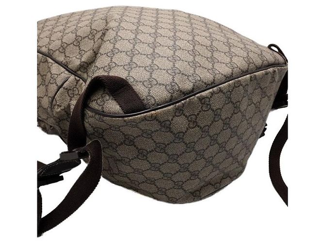 Gucci Mochila de lona con logotipo GG entrelazado - vista 9