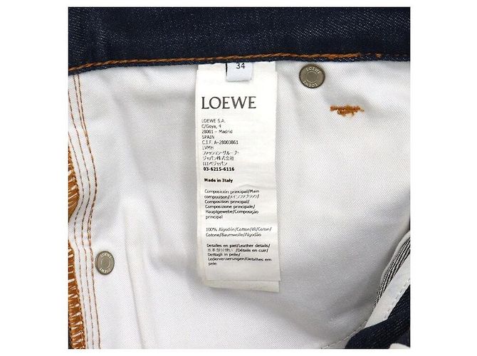 Loewe Fisherman Turn-Up Denim Jeans für Damen - Ansicht 8