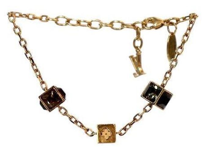 Louis Vuitton Pulsera Cubic Cube Oro Dorado - vista 2
