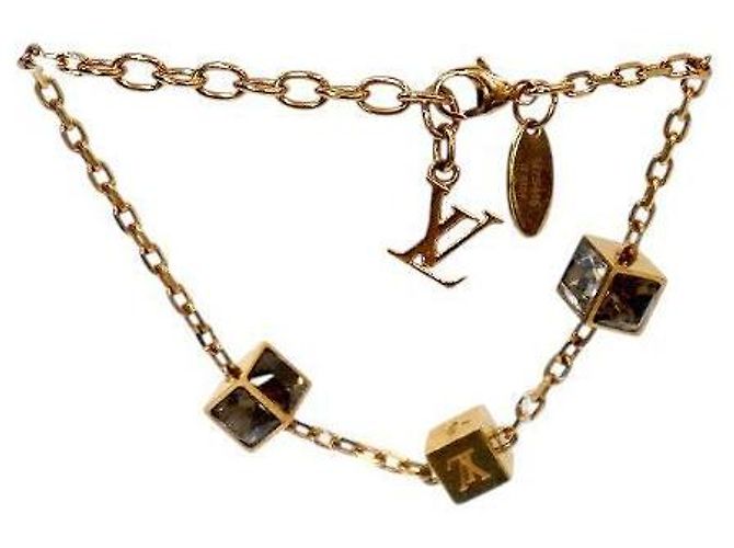 Louis Vuitton Pulsera Cubic Cube Oro Dorado - vista 3