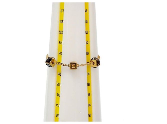 Louis Vuitton Pulsera Cubic Cube Oro Dorado - vista 5