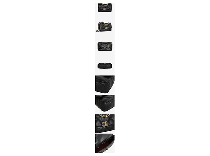 Chanel Borsa con patta e catena Medium Black Nero - vista 2