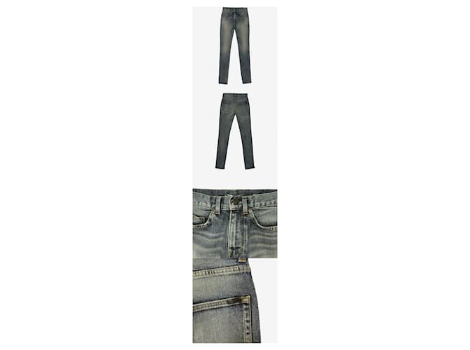 Saint Laurent Vaqueros Skinny de Denim Azul - vista 2