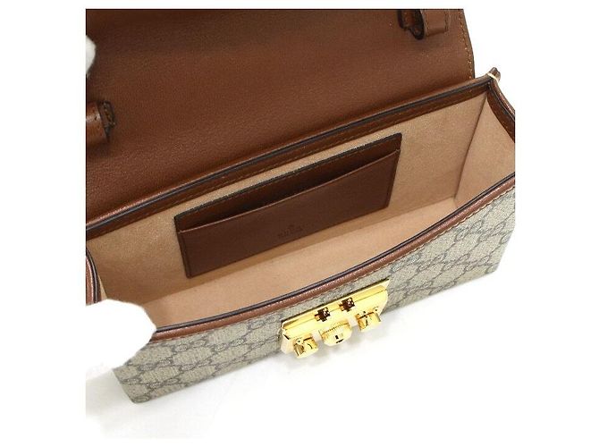 Gucci Mini Tote and Shoulder Bag Crossbody Brown - view 5