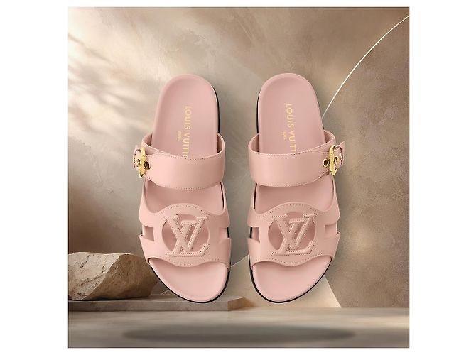Louis Vuitton Mule Isola Comfort Nude Pink Marrone - vista 4