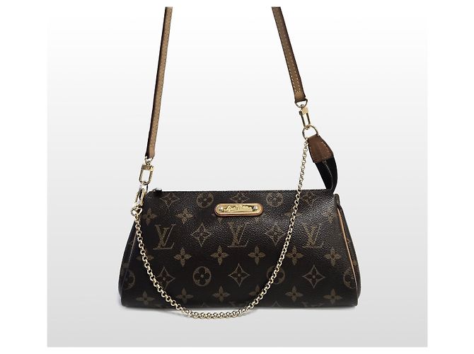Louis Vuitton Clutch Crossbody Monogram Eva Marrone - vista 2