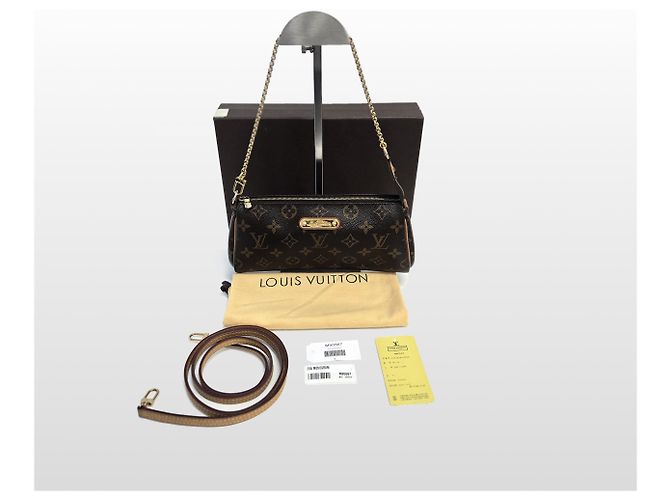 Louis Vuitton Clutch Crossbody Monogram Eva Marrone - vista 9