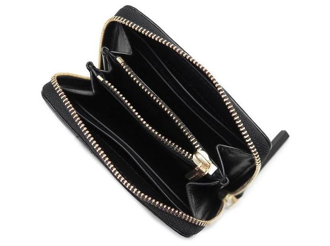 Tory Burch Portafoglio piccolo con zip Kira Diamond Quilt Nero - vista 6