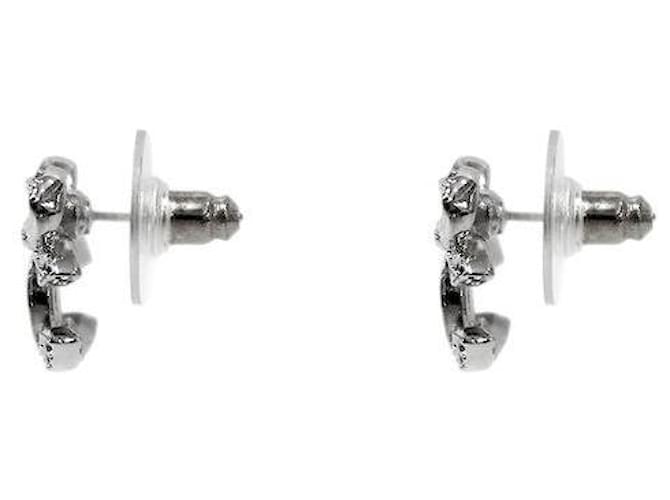 Chanel Orecchini Cubic Ribbon CC Argento - vista 2