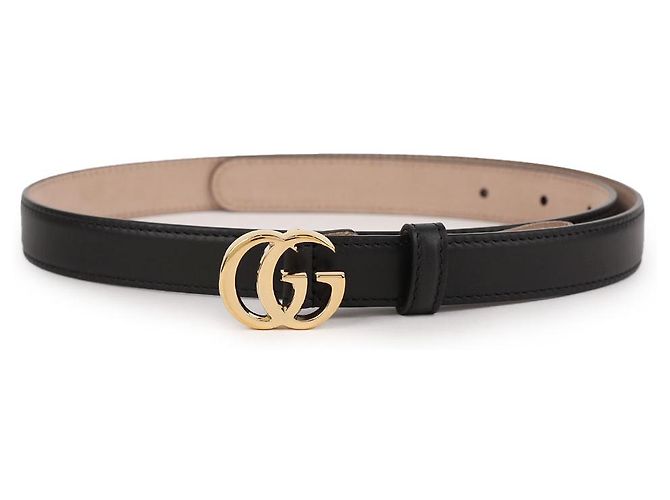 Gucci GG Marmont Dünner Gürtel Schwarz - Ansicht 3