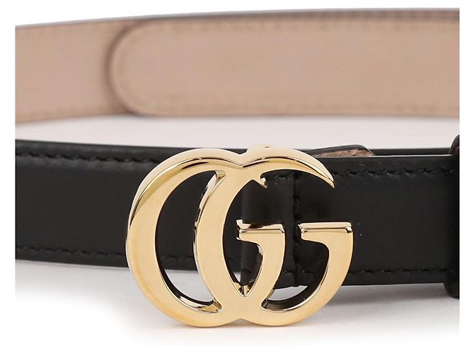 Gucci GG Marmont Dünner Gürtel Schwarz - Ansicht 8