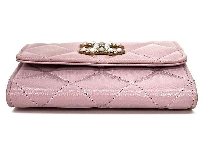 Chanel Kleingeldbeutel Pearl Caviar Rot - Ansicht 5