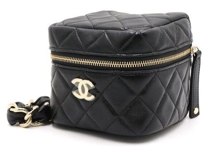 Chanel Clutch con tracolla a catena CC Oro e Nero - vista 3
