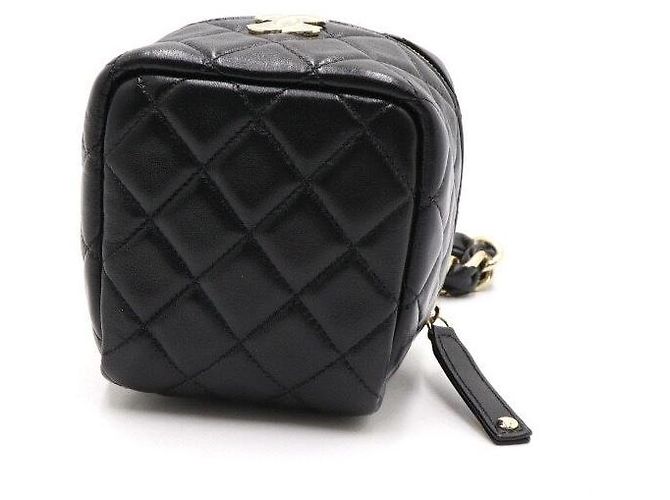 Chanel Clutch con tracolla a catena CC Oro e Nero - vista 8