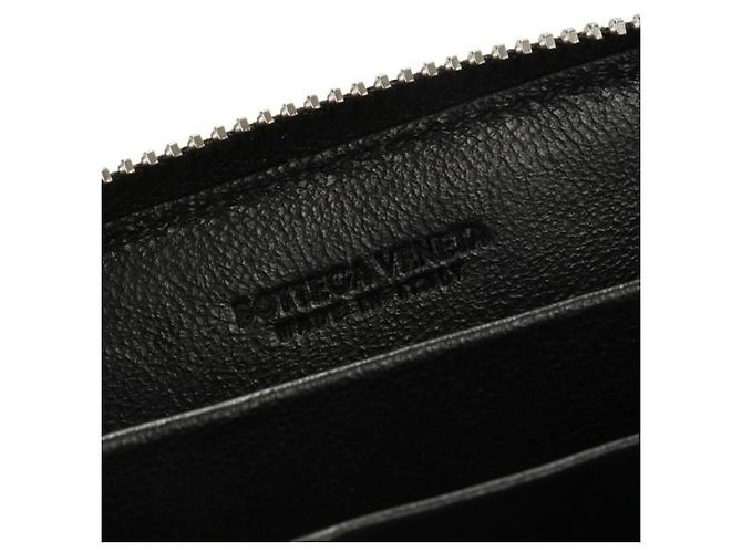 Bottega Veneta Tarjetero con cremallera Intrecciato Negro - vista 5