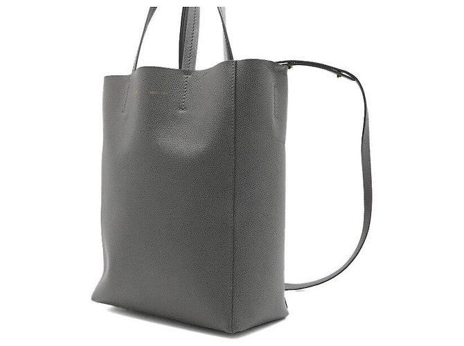 Céline Vintage Vertikaler Cabas Tote Bag und Schultertasche Braun - Ansicht 2