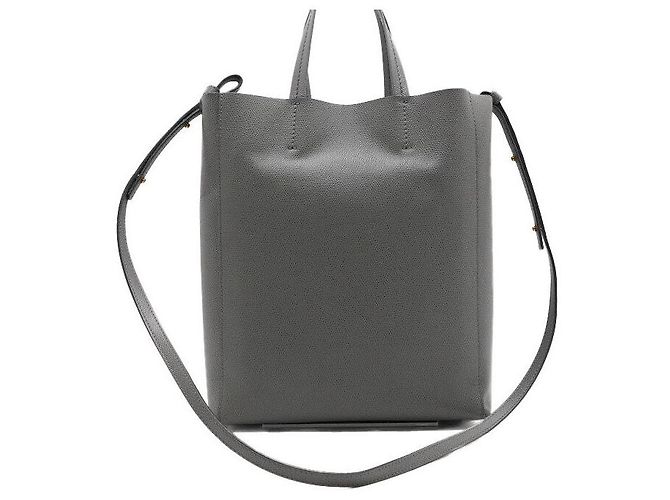 Céline Vintage Vertikaler Cabas Tote Bag und Schultertasche Braun - Ansicht 4