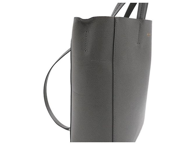 Céline Vintage Vertikaler Cabas Tote Bag und Schultertasche Braun - Ansicht 9