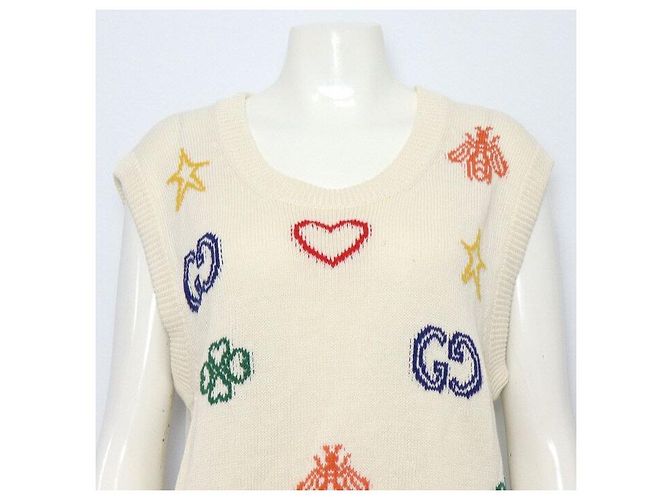 Gucci Unisex Strickweste mit Symbol Logo - Ansicht 2