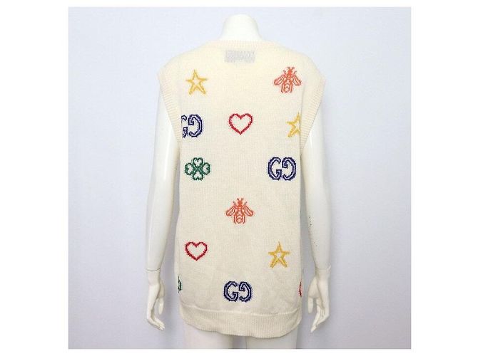 Gucci Unisex Strickweste mit Symbol Logo - Ansicht 4